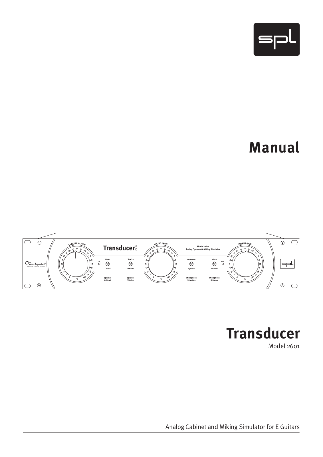 Sound Performance Lab Model 2601 User Manual