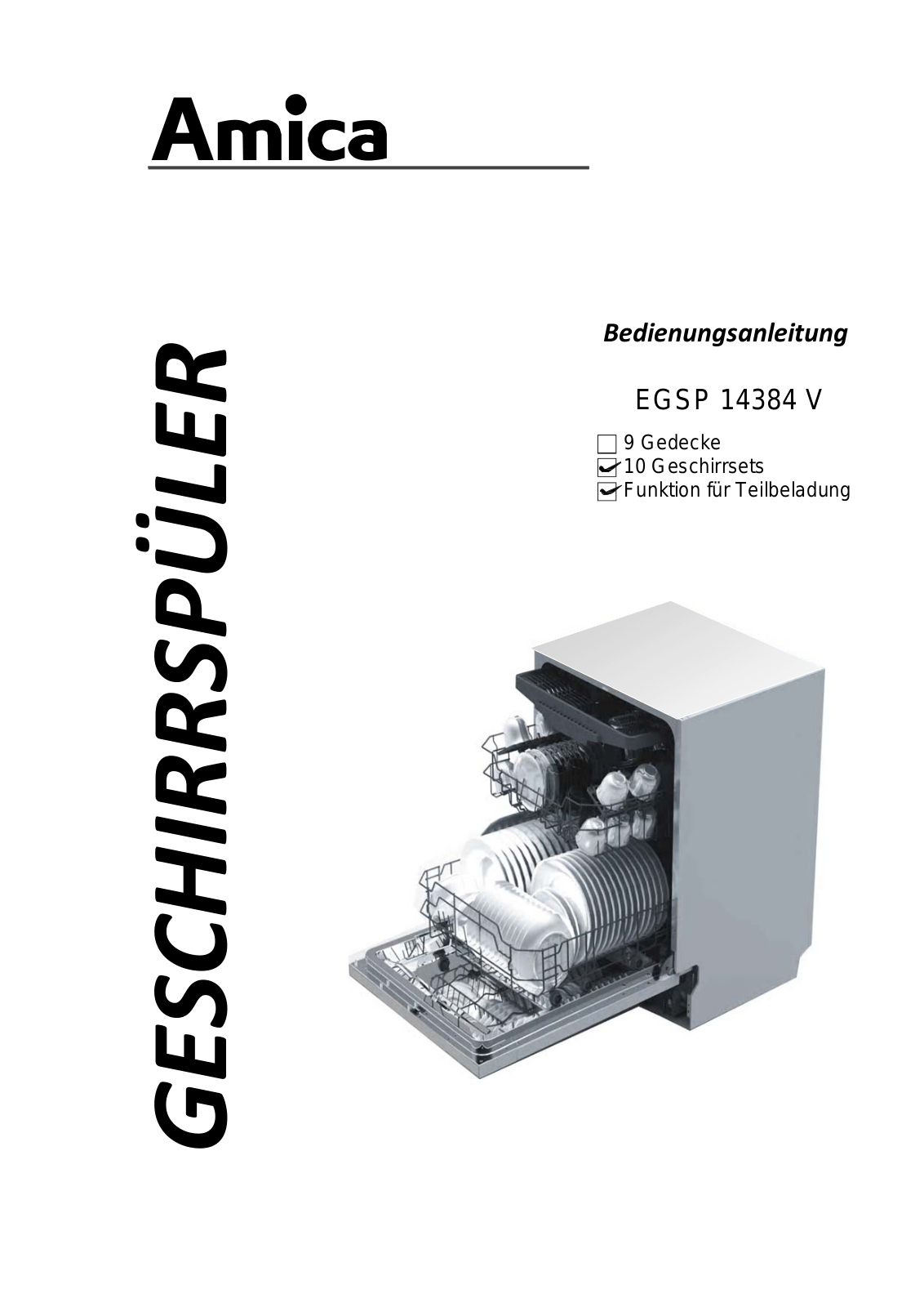 Amica EGSP 14384 V User Manual