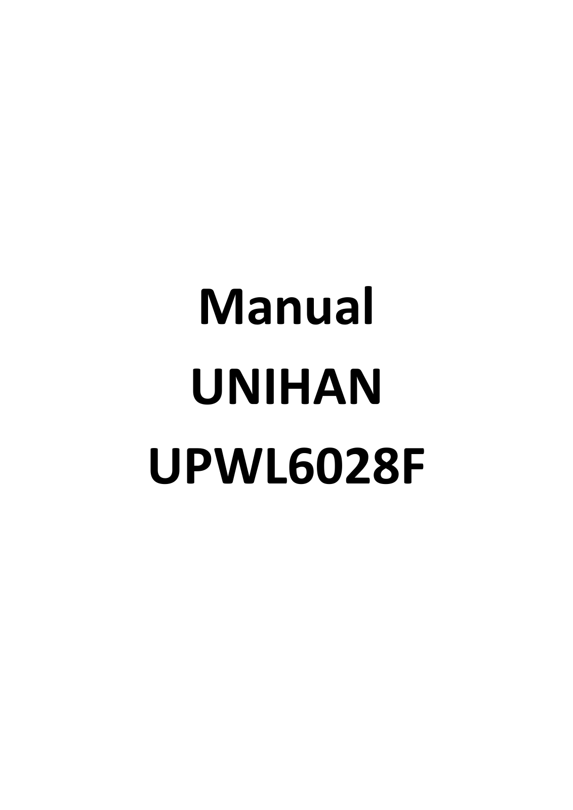 PEGATRON UPWL6028F User Manual