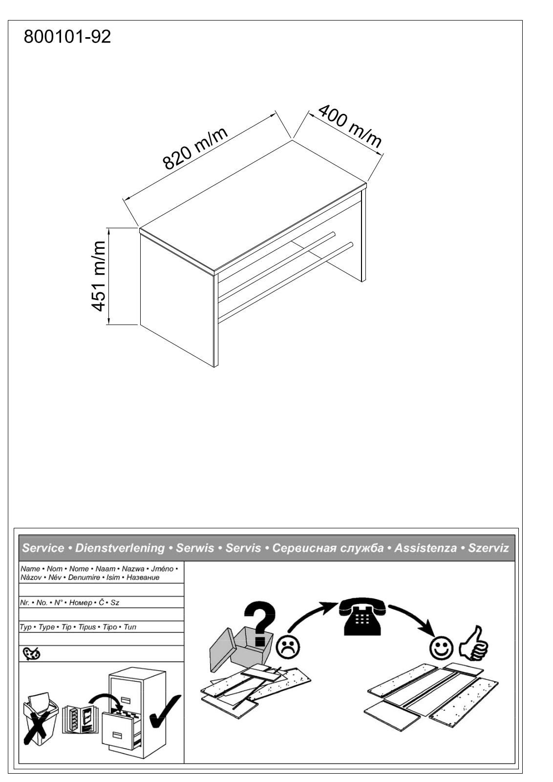 Home affaire Dura Assembly instructions