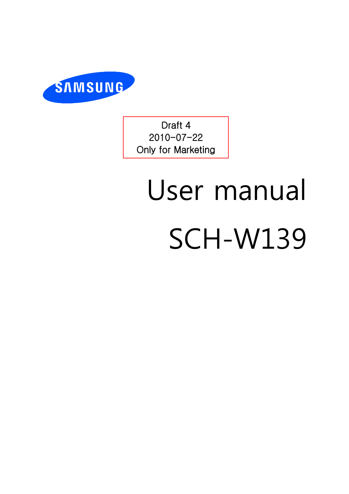 Samsung SCHW139 Users Manual