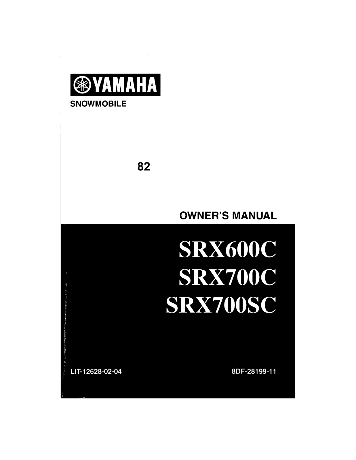 Yamaha SRX600 User Manual