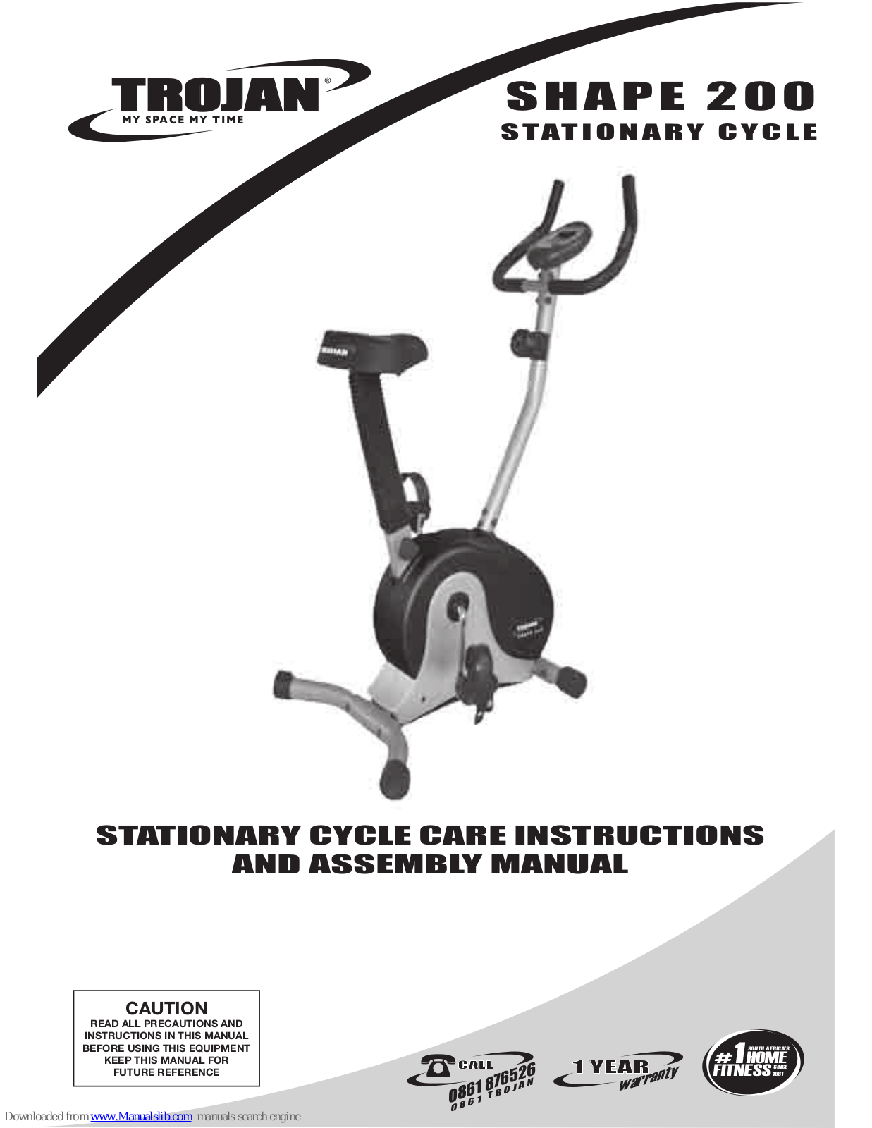 Trojan SHAPE 200 Care Instructions And Assembly Manual