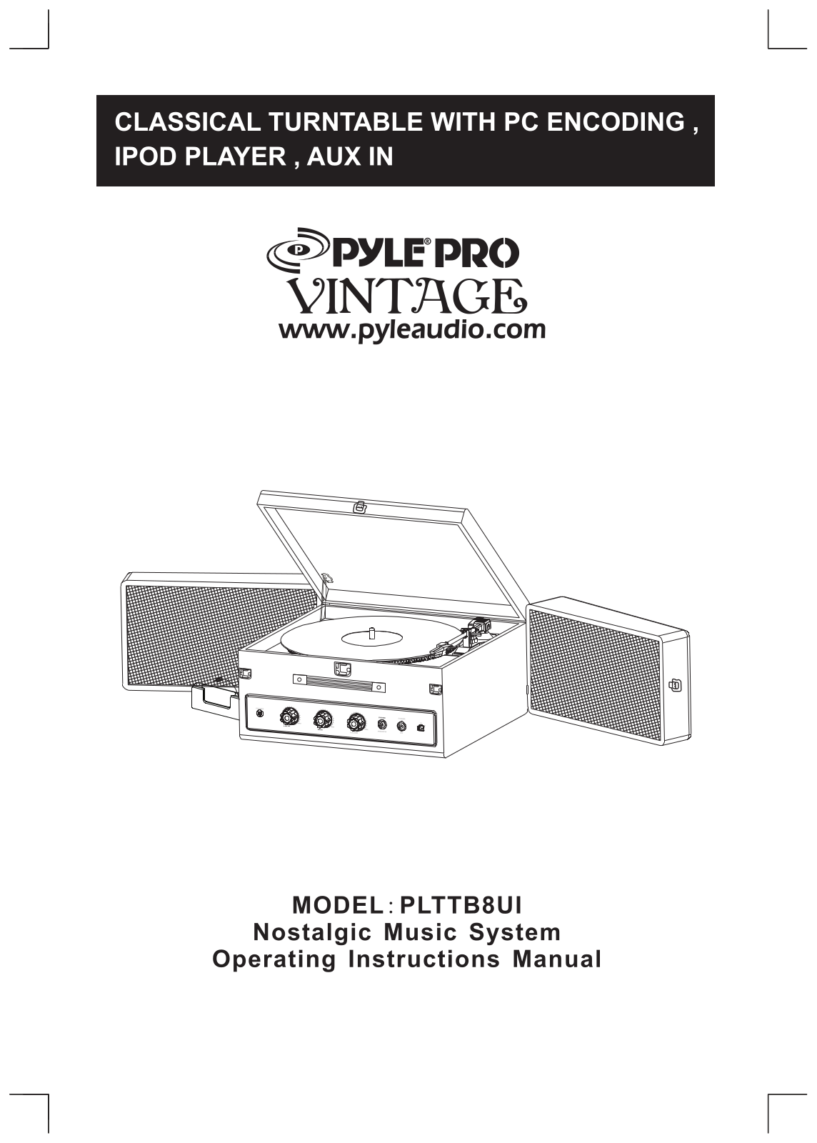 Pyle PLTTB8UI User Manual - ManualMachine.com