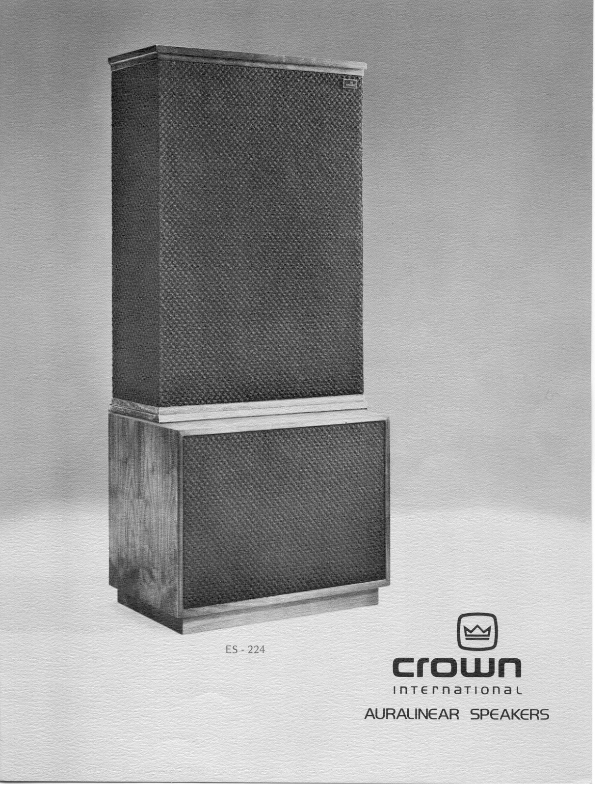 Crown Audio ES-224 User Manual