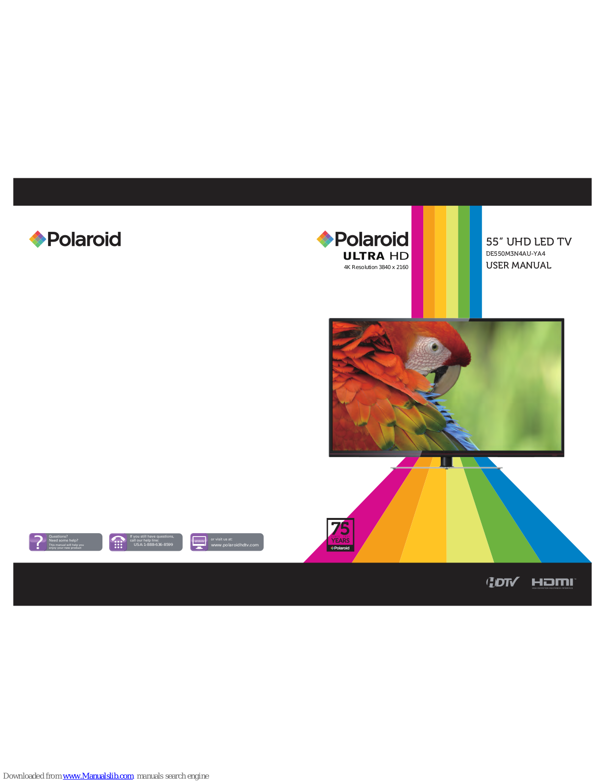 Polaroid DE550M3N4AU-YA4 User Manual