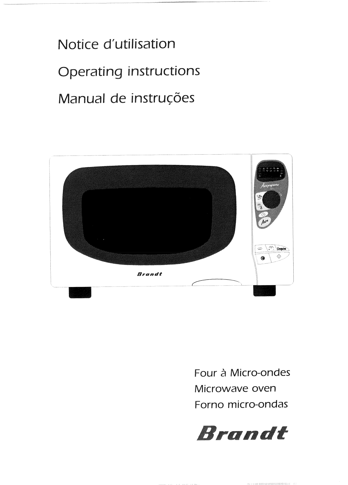 BRANDT MW24EGX User Manual