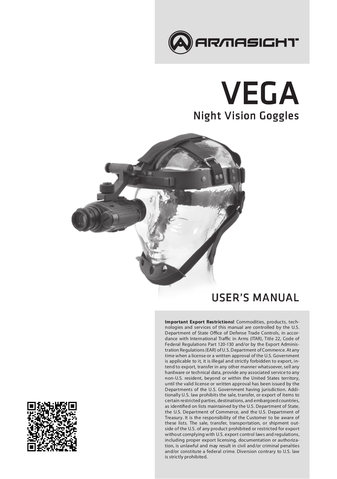 Armasight NKGVEGA00111I11 User Manual