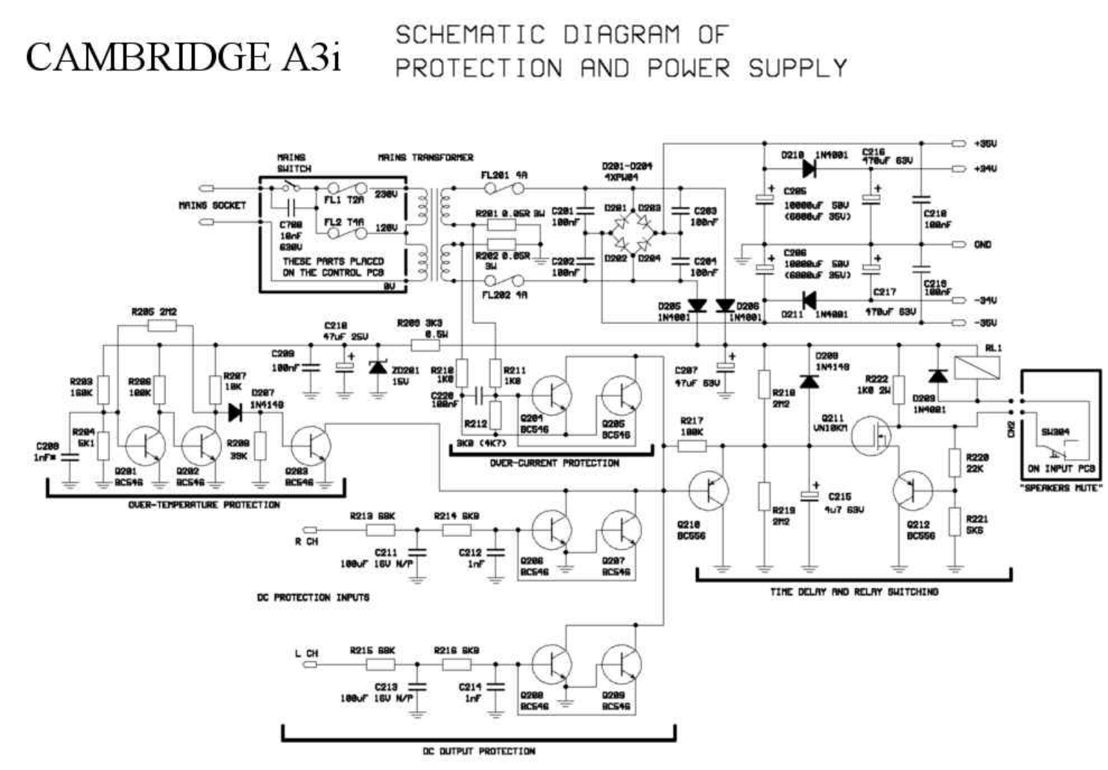 Cambridge Audio A-3-I Schematic