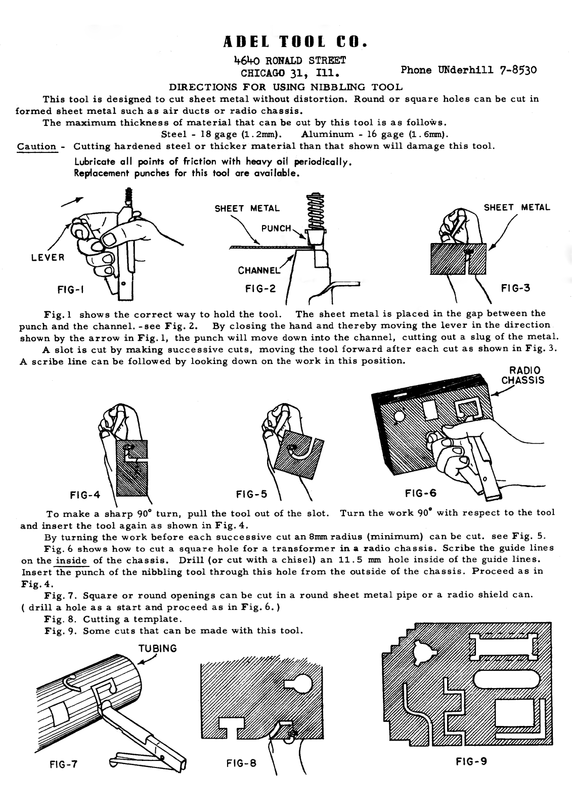 Adel Nibbler Instruction