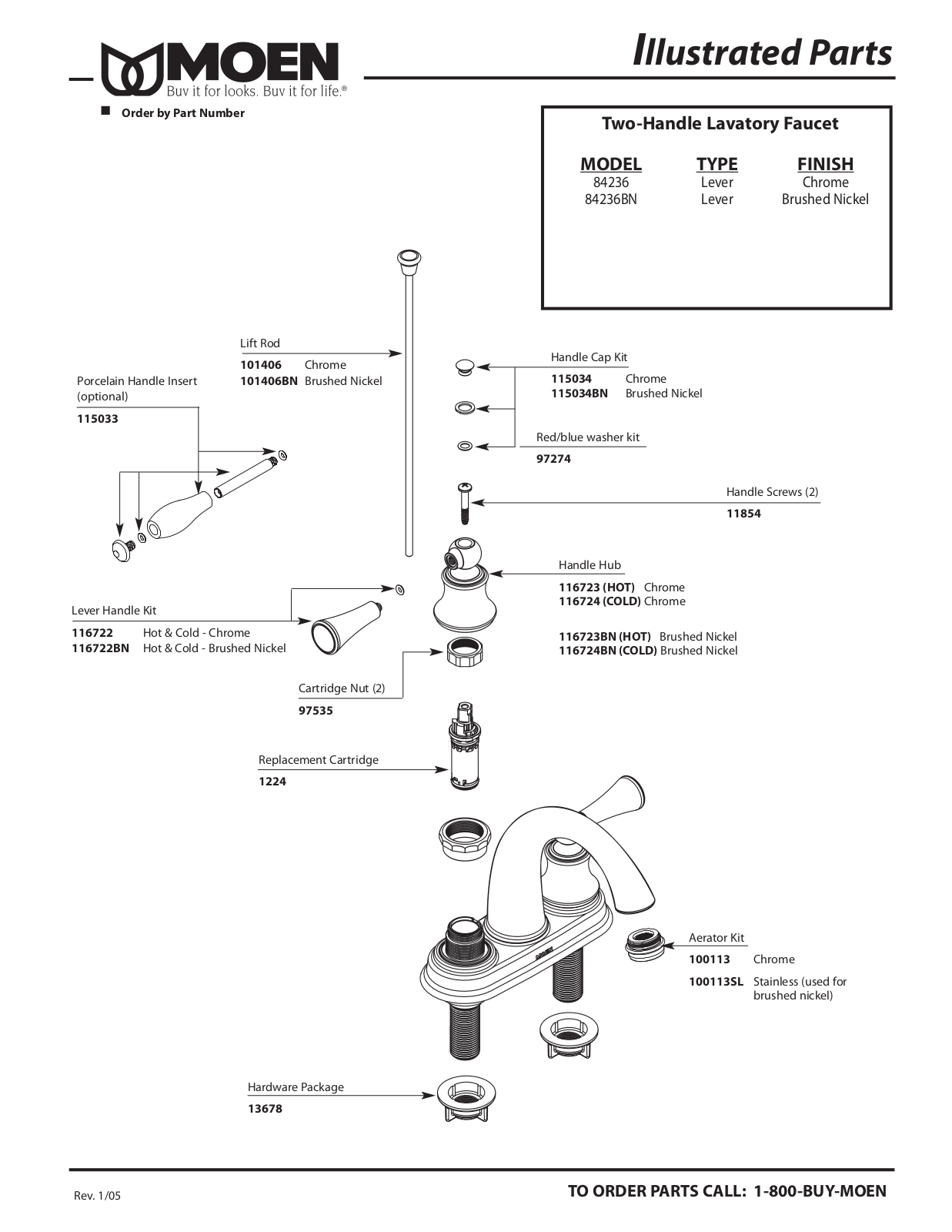 Moen 84236BN User Manual