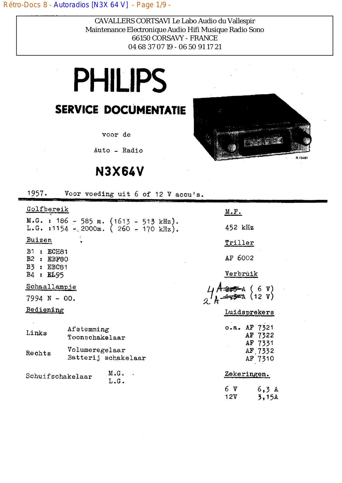 Philips n3x 64 v Datasheet - ManualMachine.com