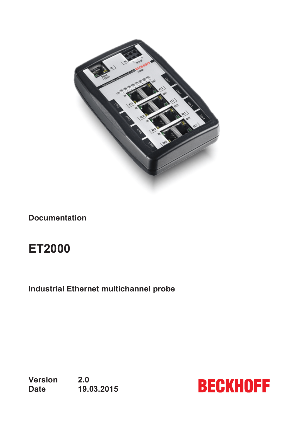 BECKHOFF ET2000 User Manual