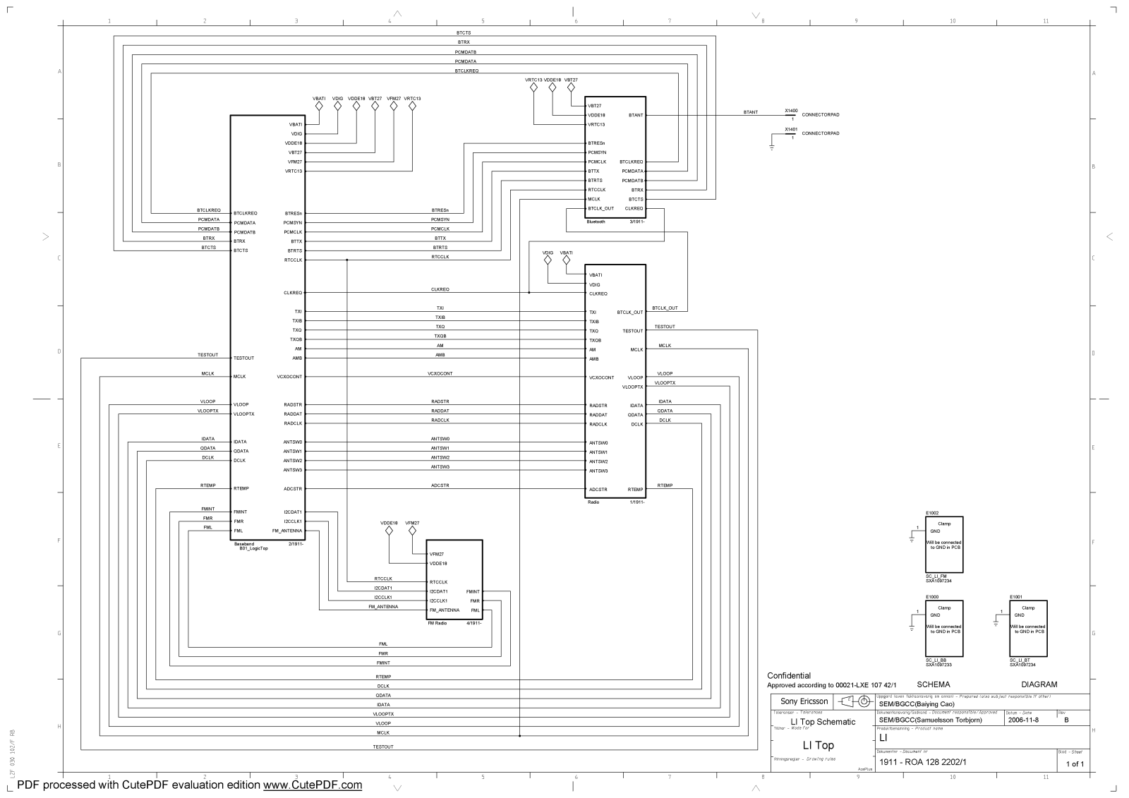 Sony Ericsson K550 Schematics 1