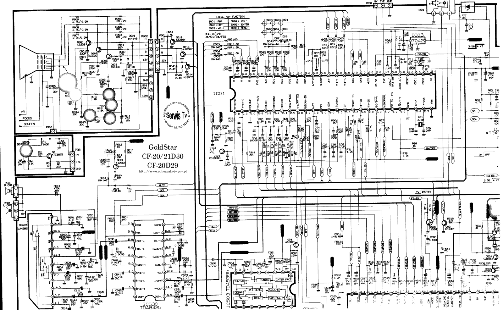 Goldstar cf20c29 schematic