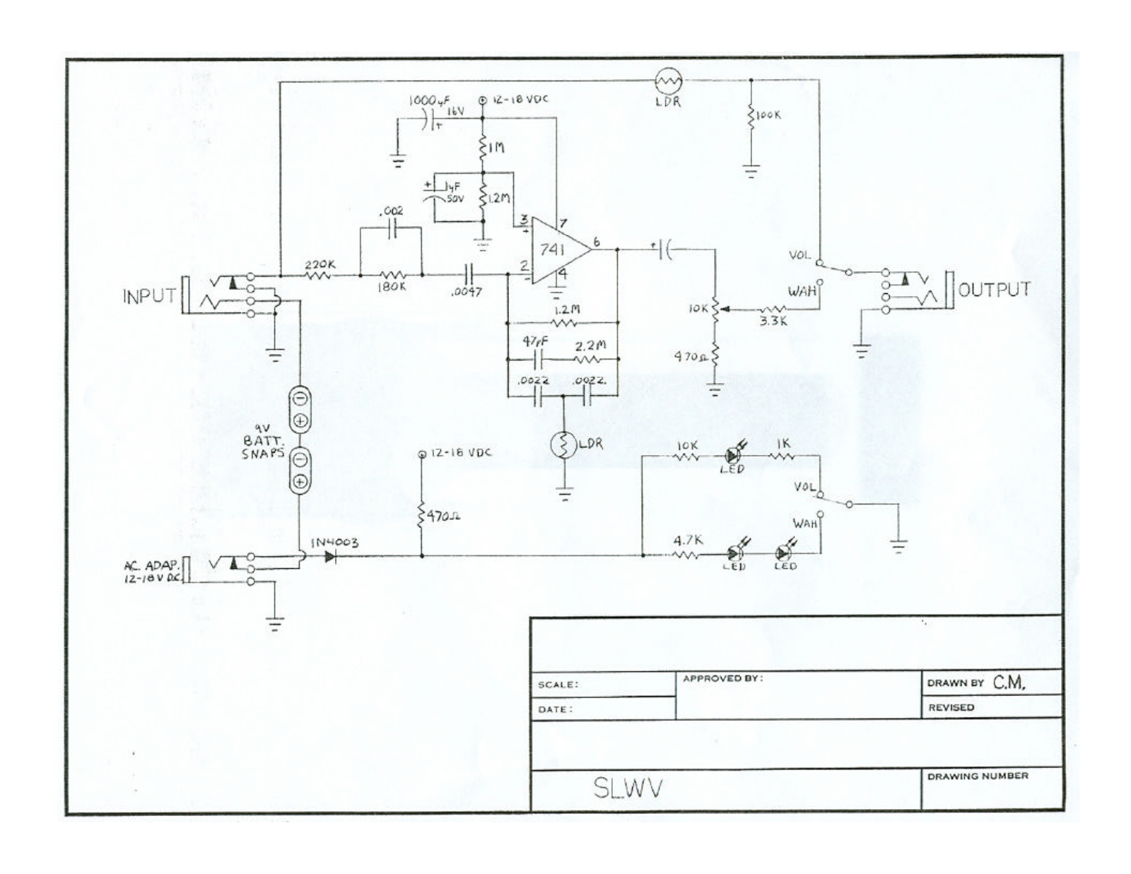 Morley pedals SLWVES Schematics