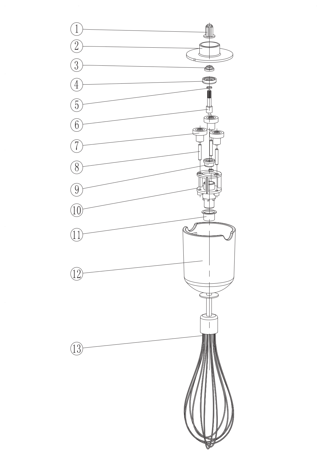 Vitek VT-1622 Explode View 3