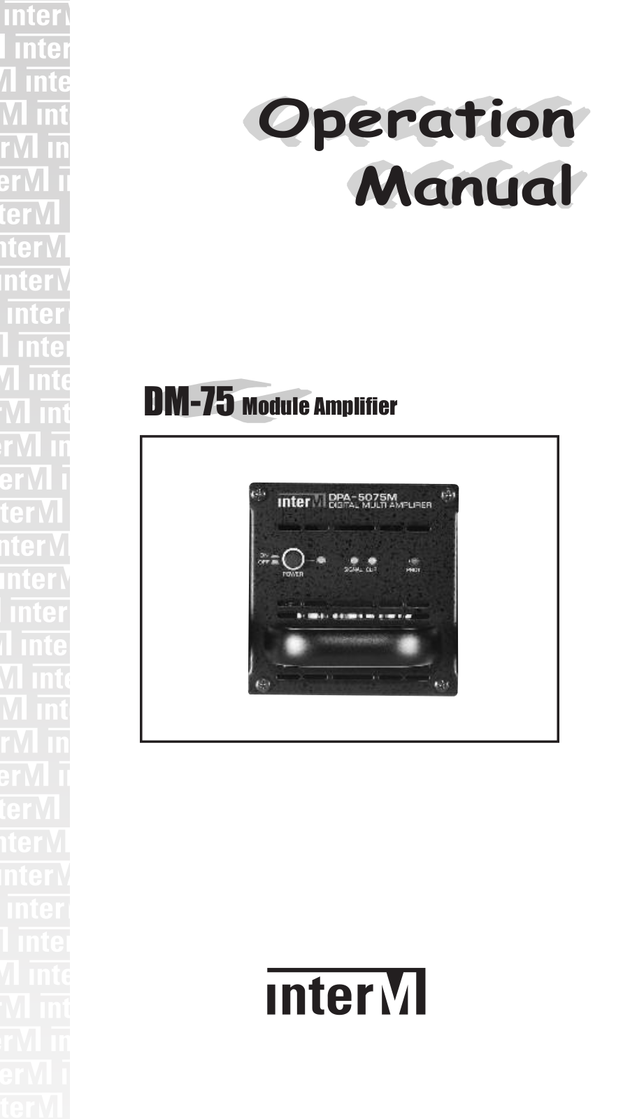 Inter-M Americas DM-75 Users Manual