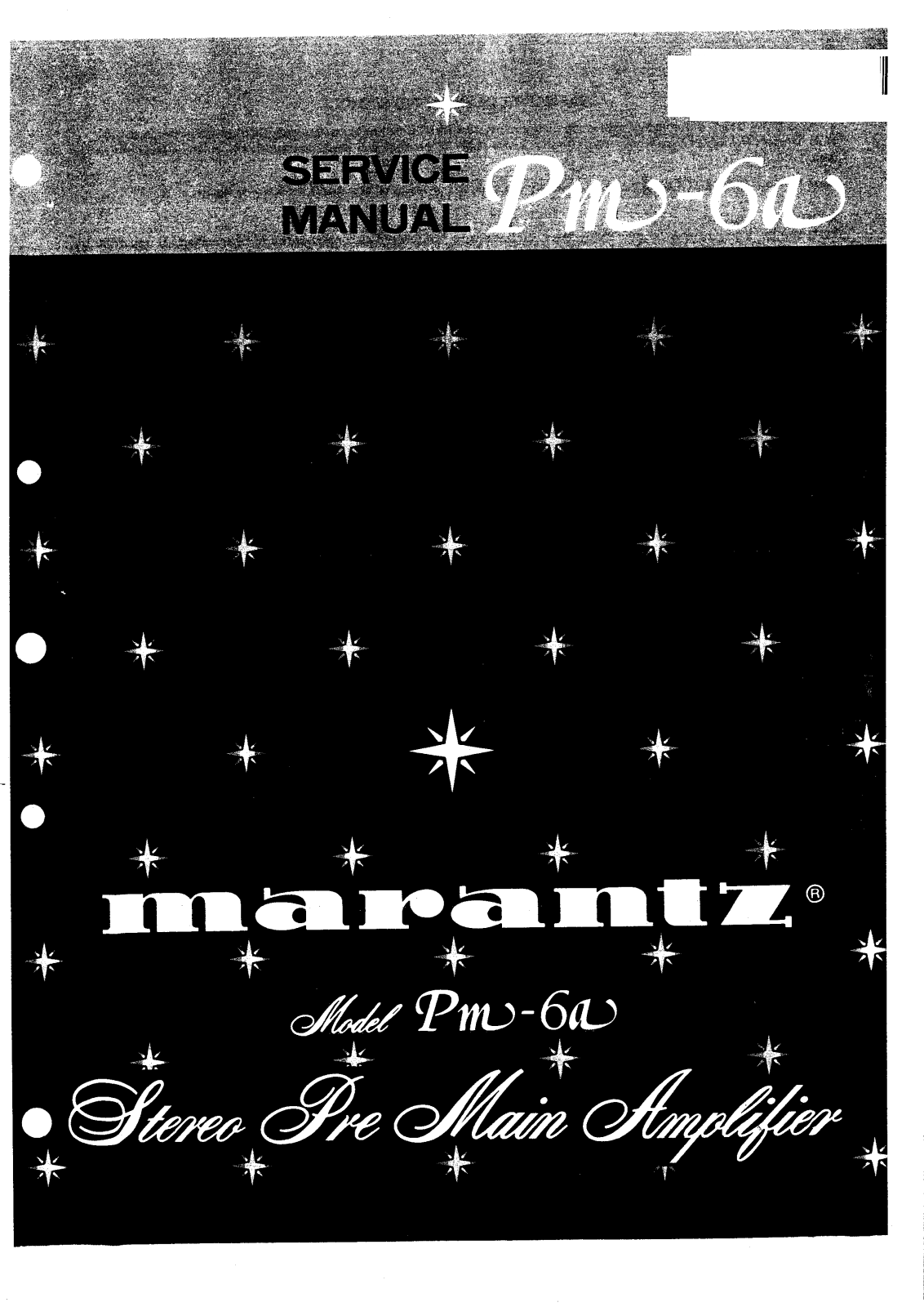 Marantz PM-6A Service Manual