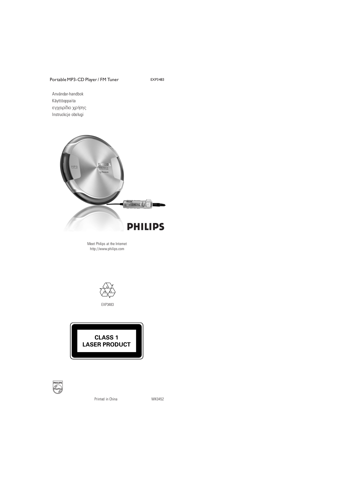 Philips EXP3483/00 User Manual