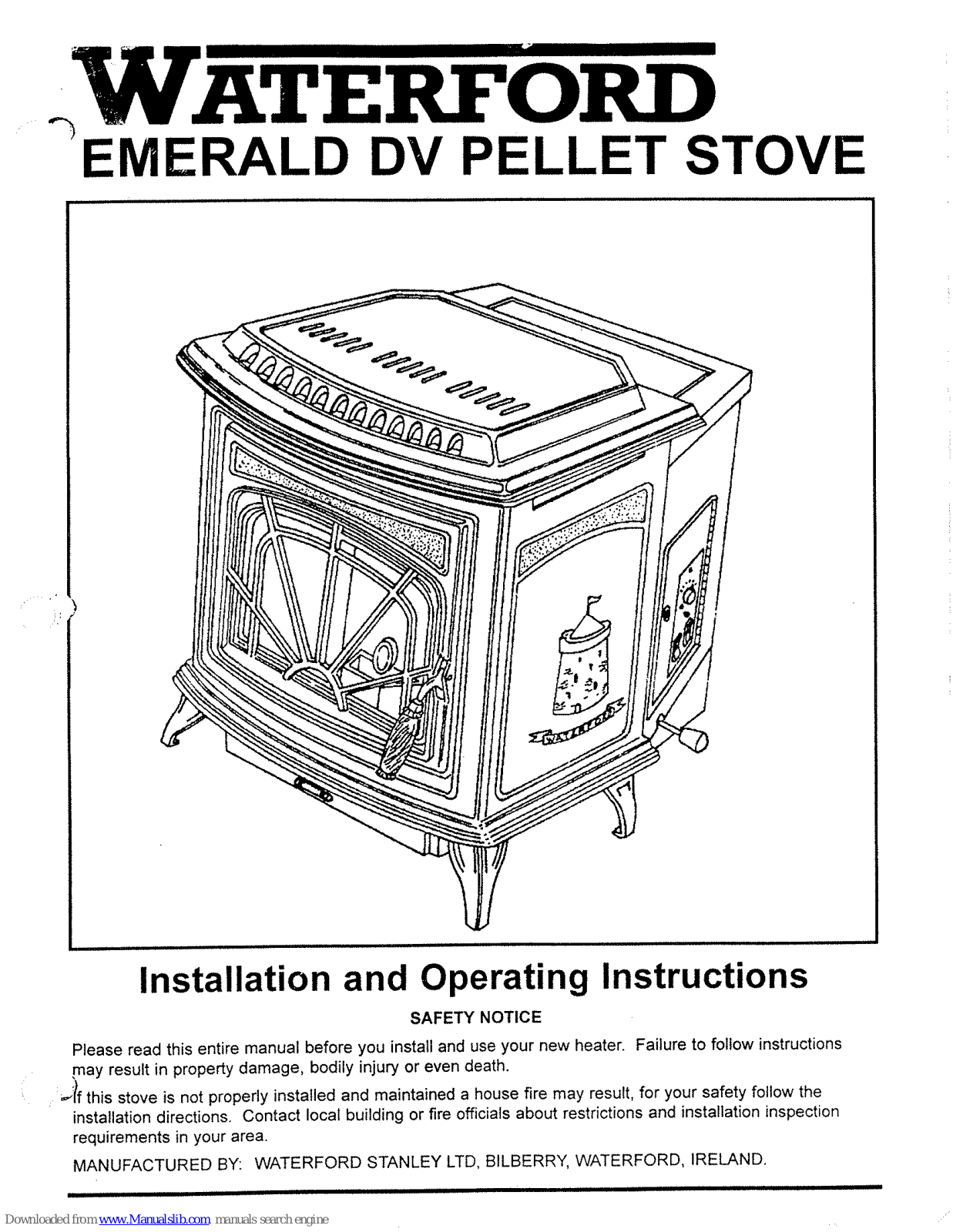 Waterford Emerald DV Installation And Operating Insctructions