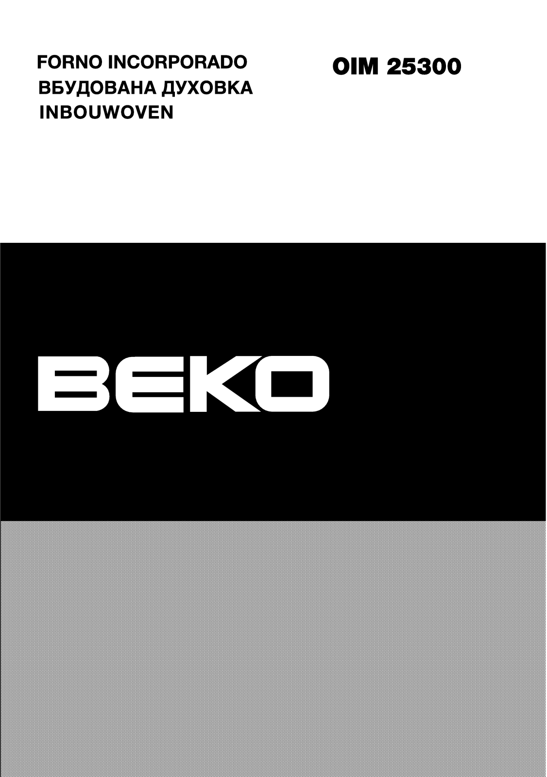 Beko OIM 25300 User Manual