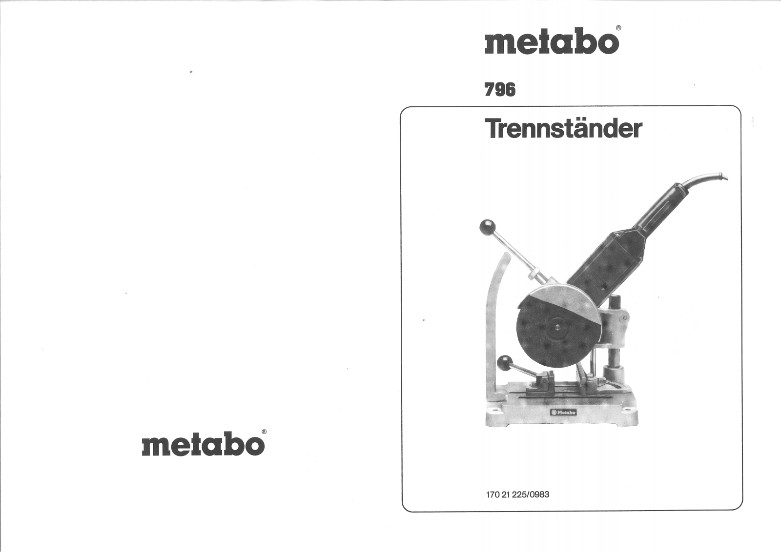 Metabo 796 User guide - ManualMachine.com