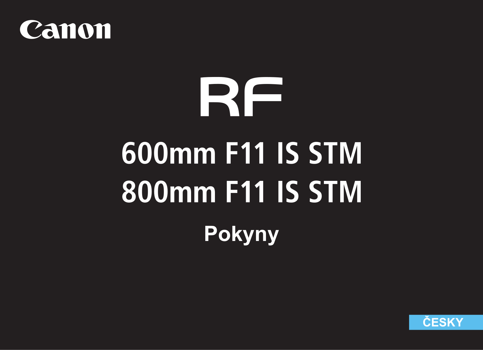 Canon RF 600, RF 800 User Manual