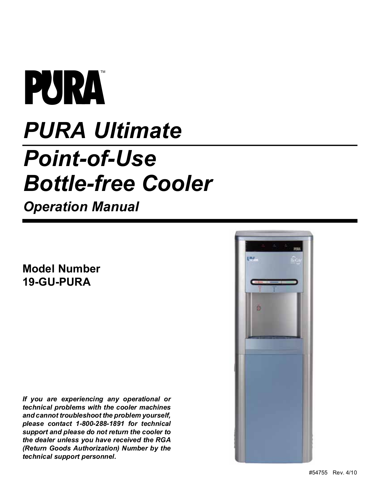 Hydrotech 19-GU-PURA User Manual