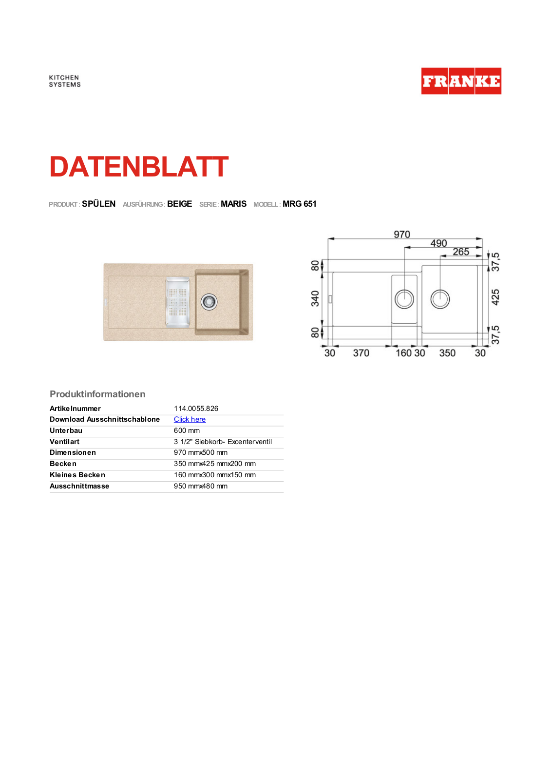 Franke MRG 651-97 Service Manual