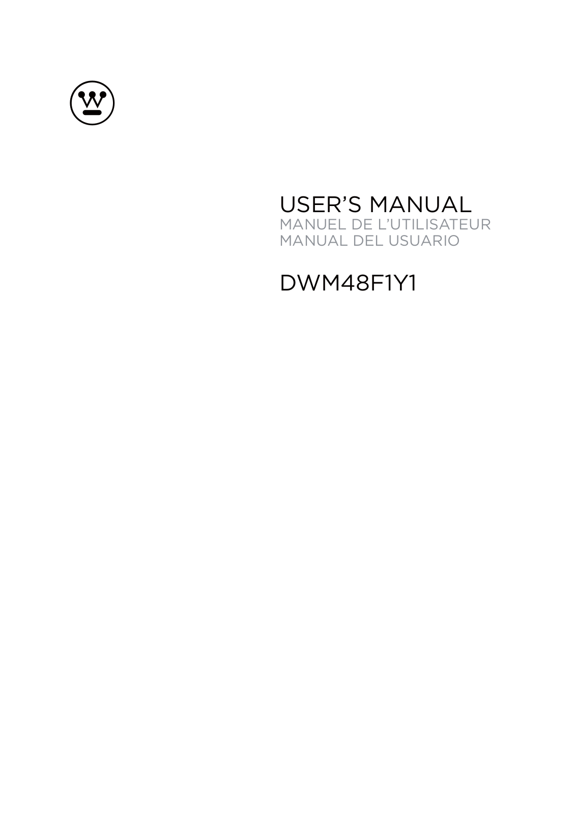 Westinghouse Digital DWM48F1Y1 User Manual