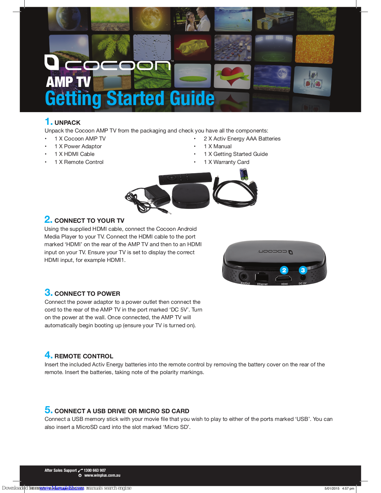 Cocoon AMP TV Getting Started Manual - ManualMachine.com