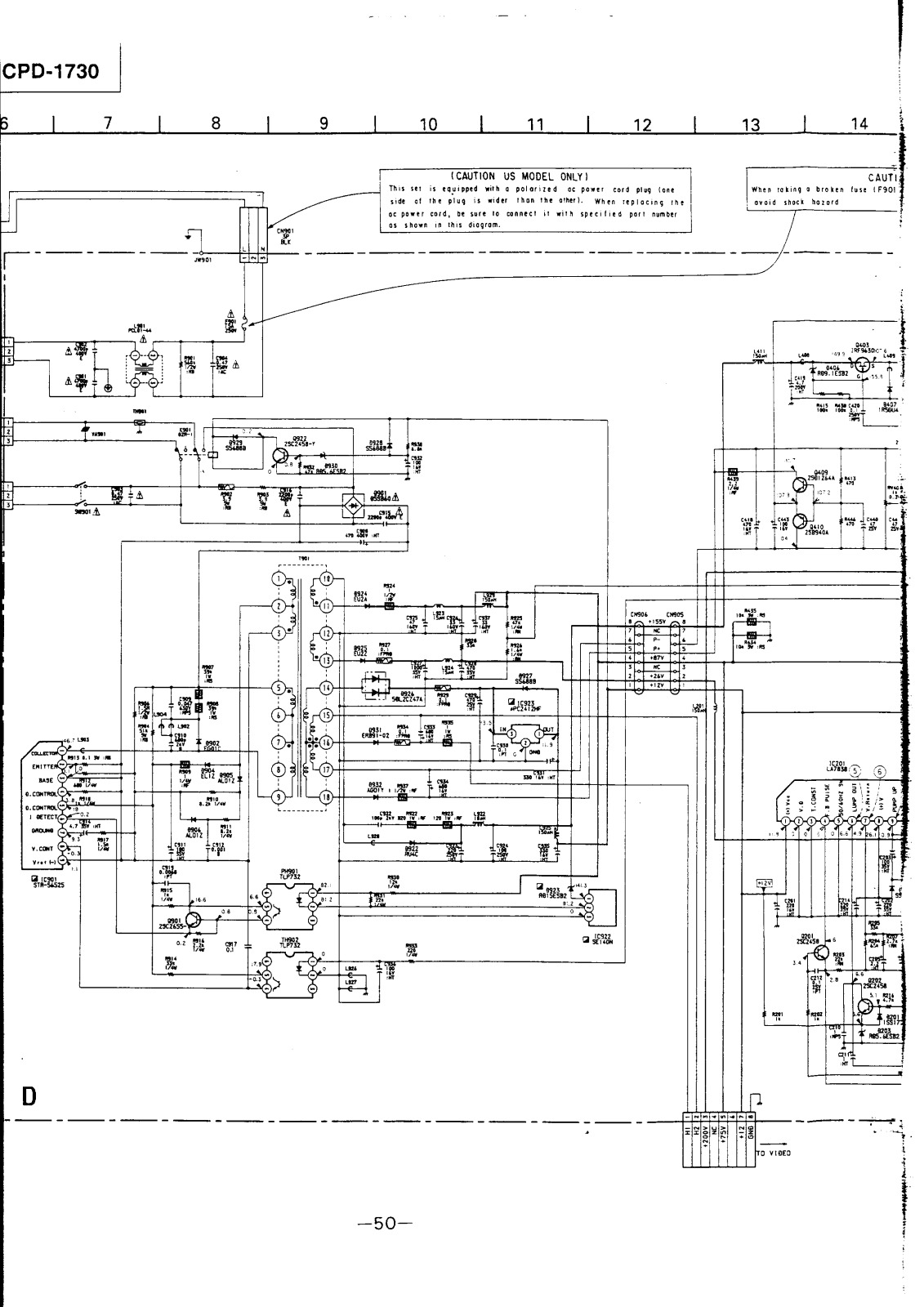 Sony CPD-1730 Schematic