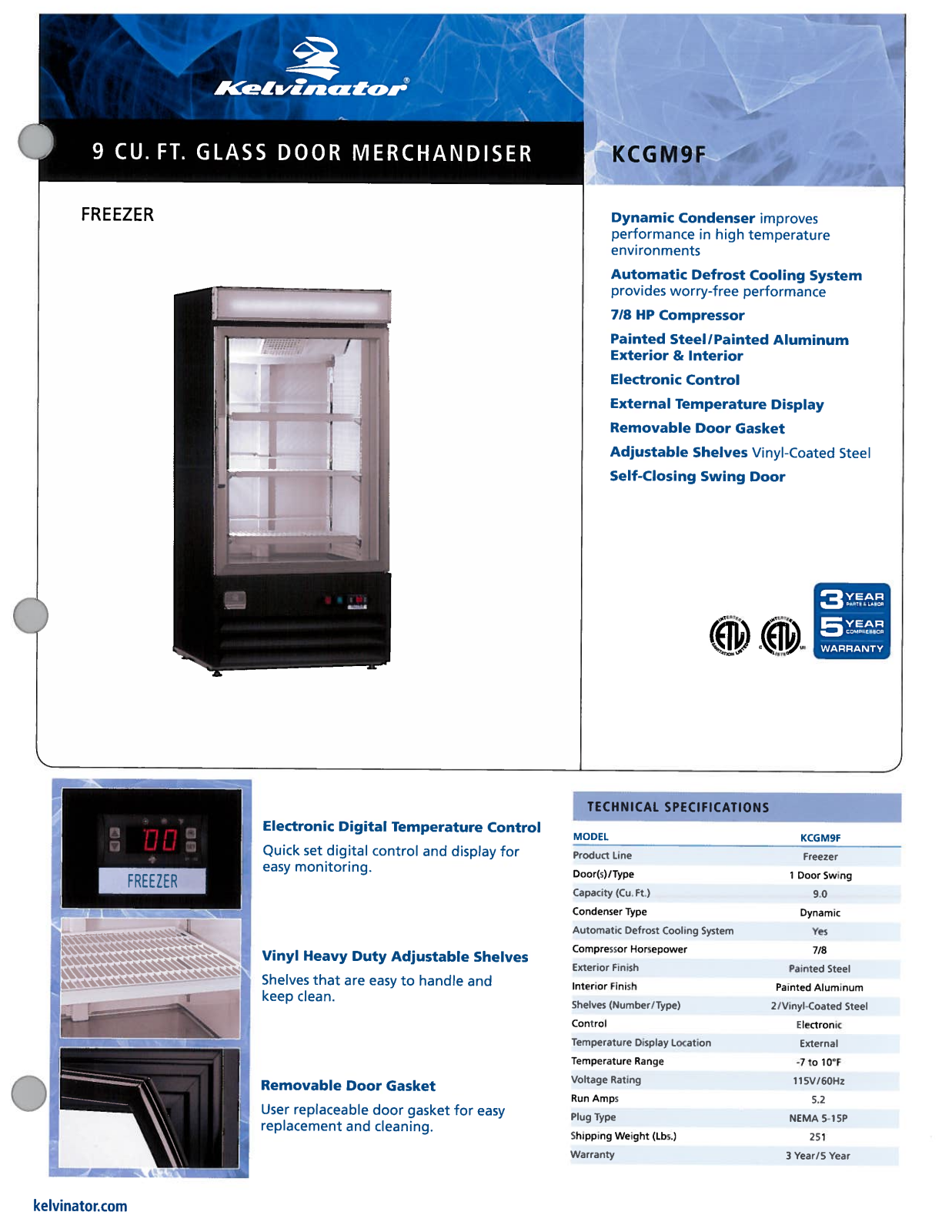 Kelvinator Commercial KCGM9F User Manual