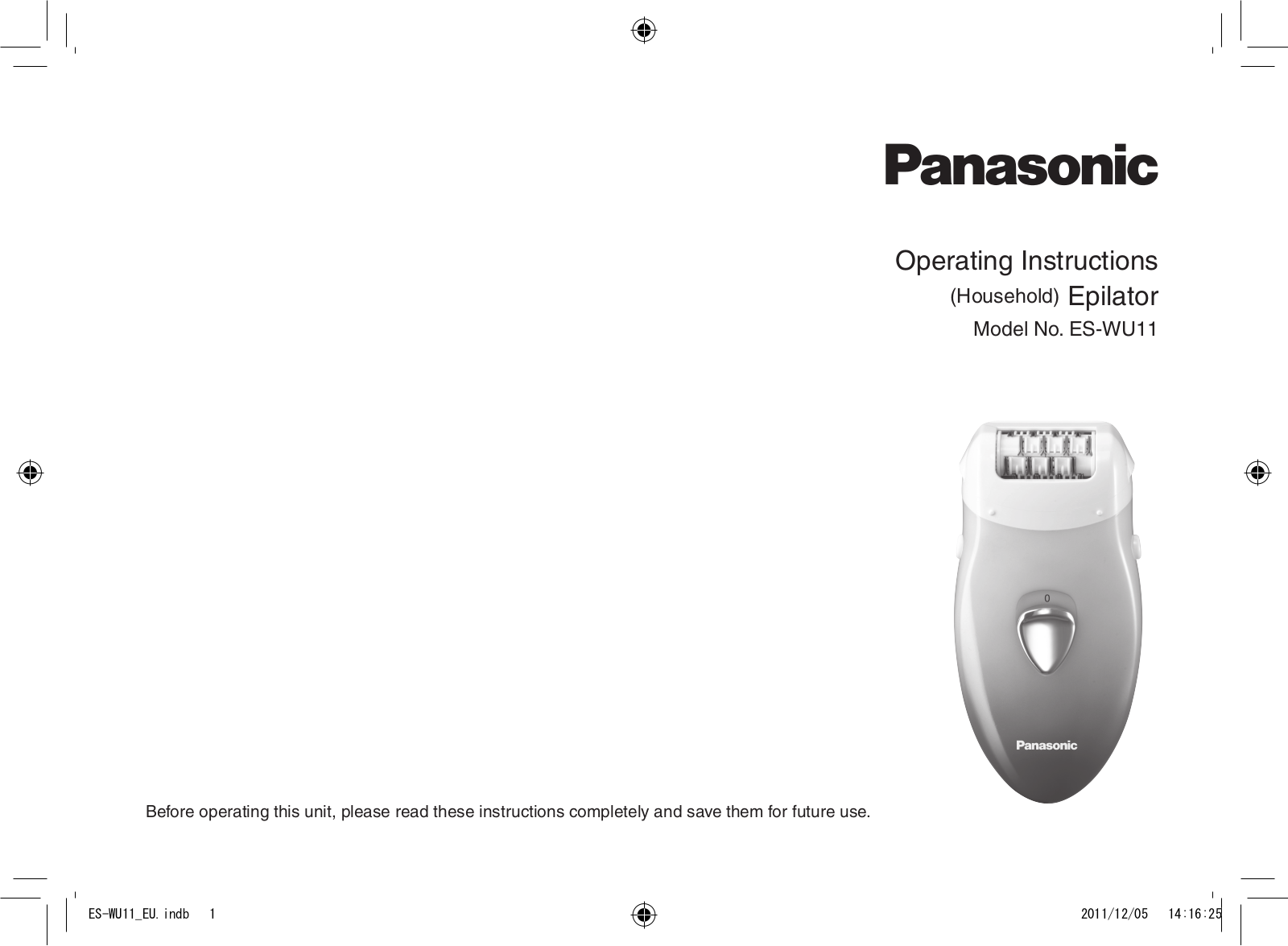 Panasonic ESWU11 User Manual