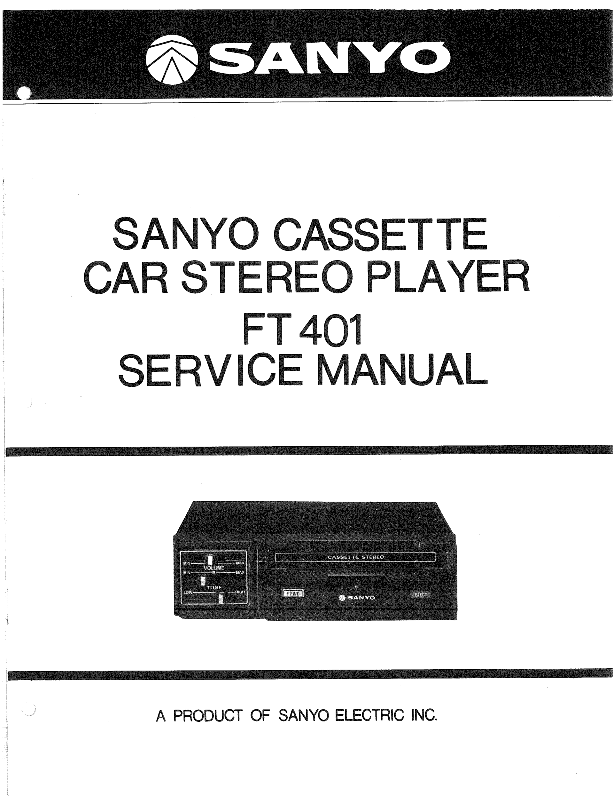 Sanyo FT-401 Service manual