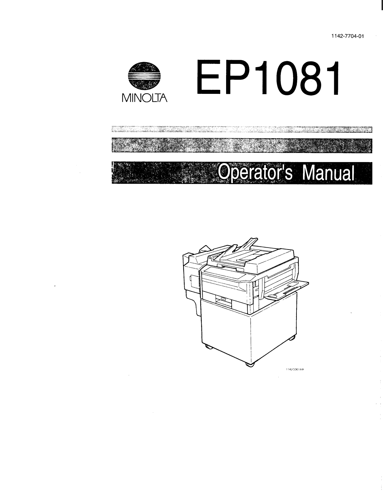 Konica Minolta EP1081 User Manual