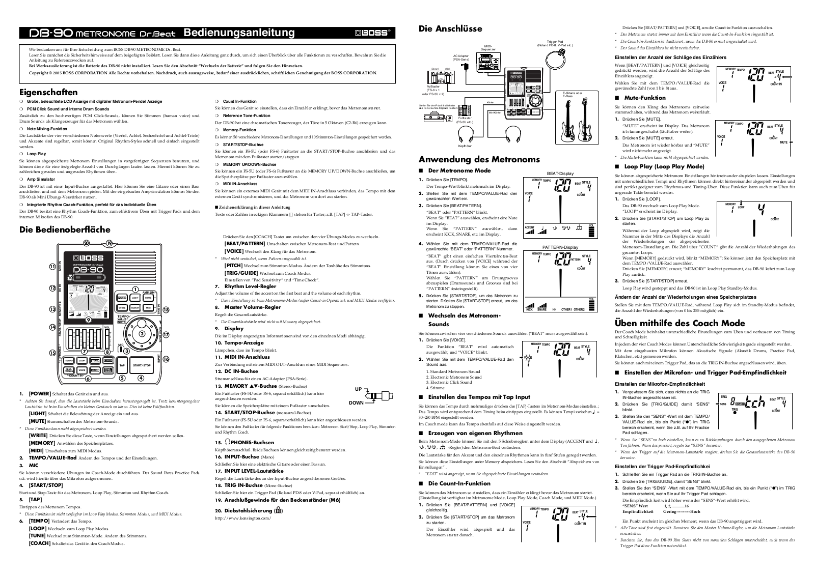 Boss DB-90 Service Manual