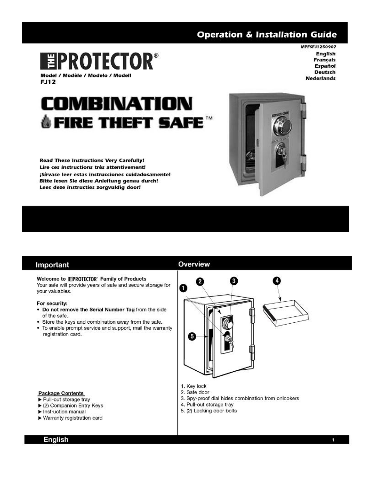 Honeywell FJ12 User Manual