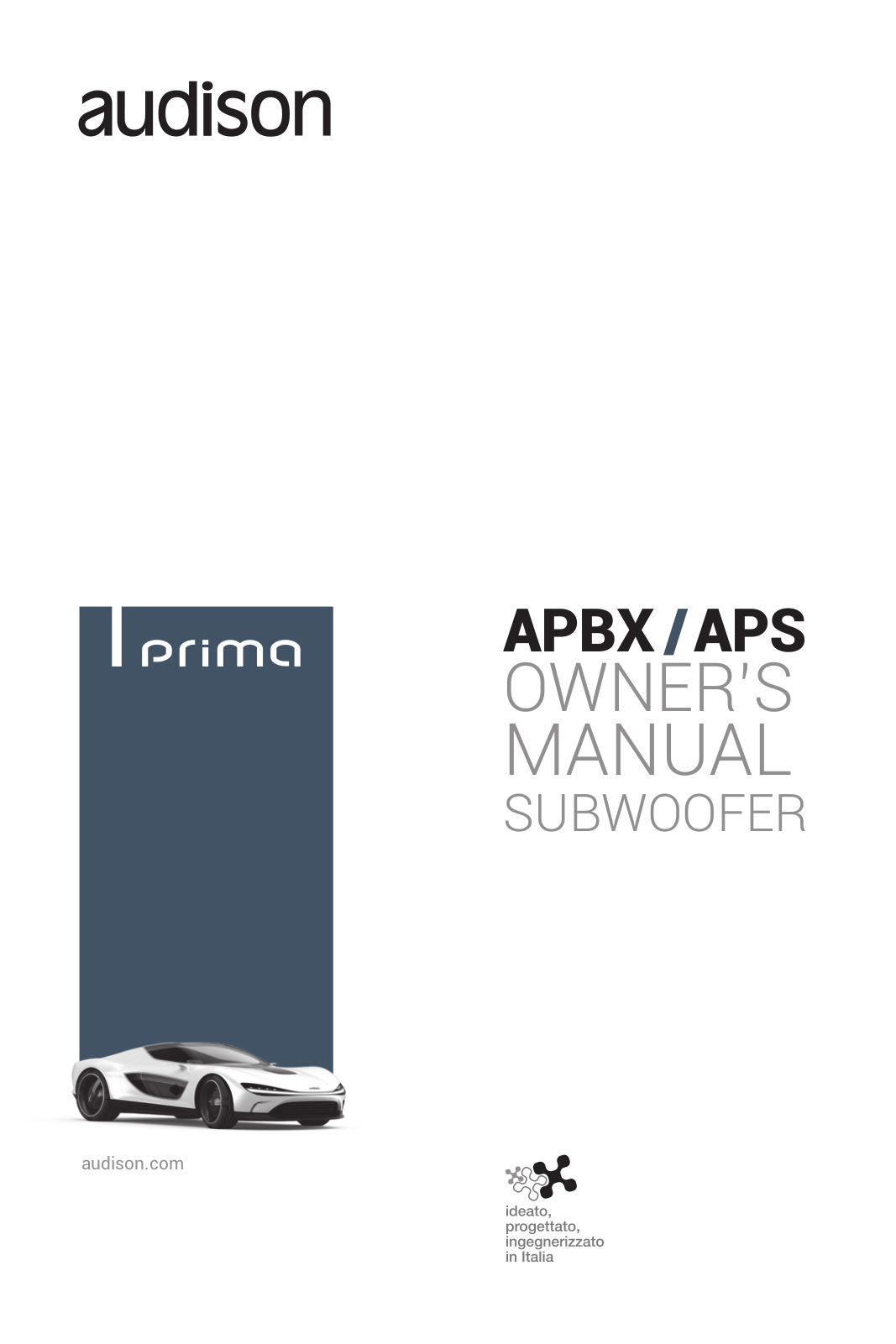 Audison Prima APS 10 S4S operation manual