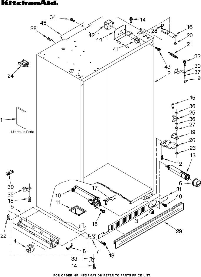 KitchenAid KSSS42QTX00 Parts List