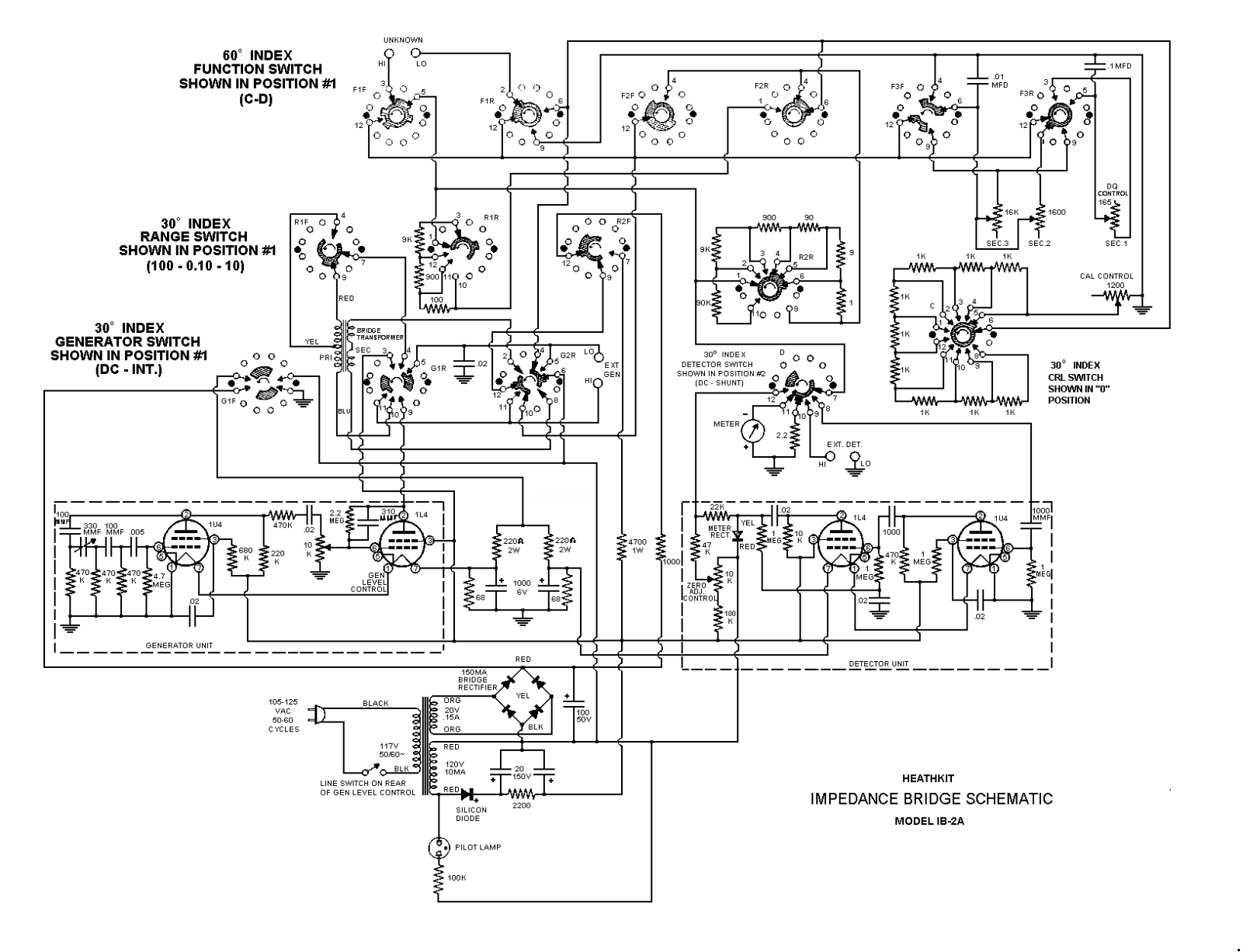 Heath Company IB-2A Schematic