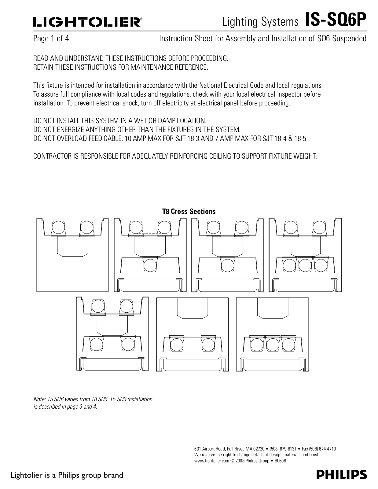 Lightolier IS-SQ6P User Manual