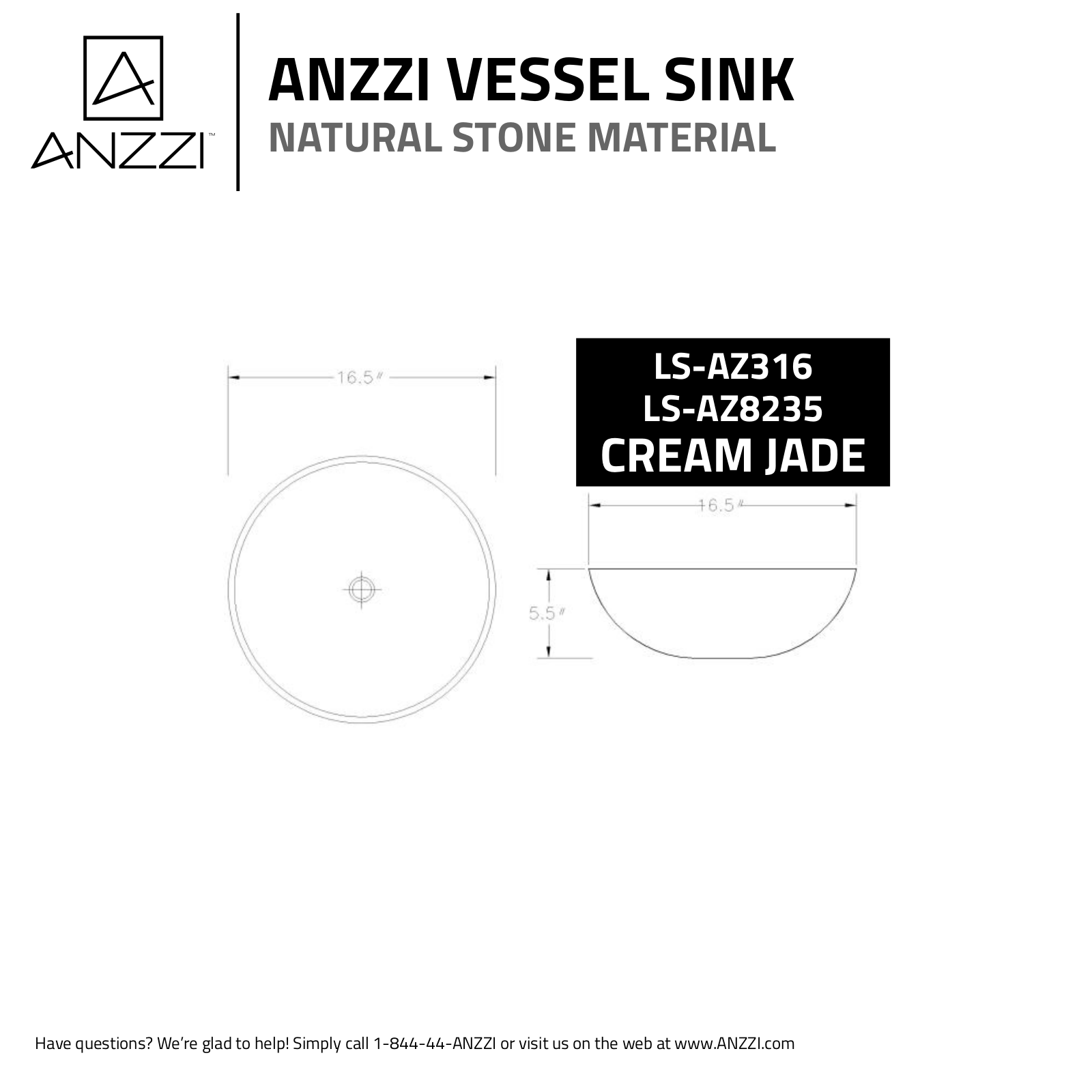 ANZZI ANZI2258 Dimensions - ManualMachine.com