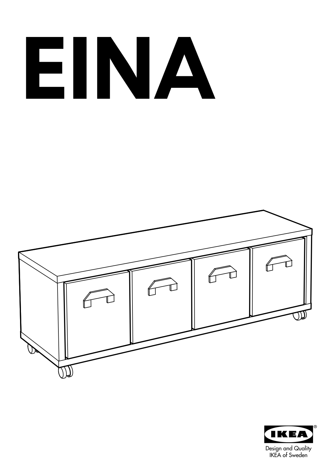 IKEA EINA STORAGE UNIT Assembly Instruction