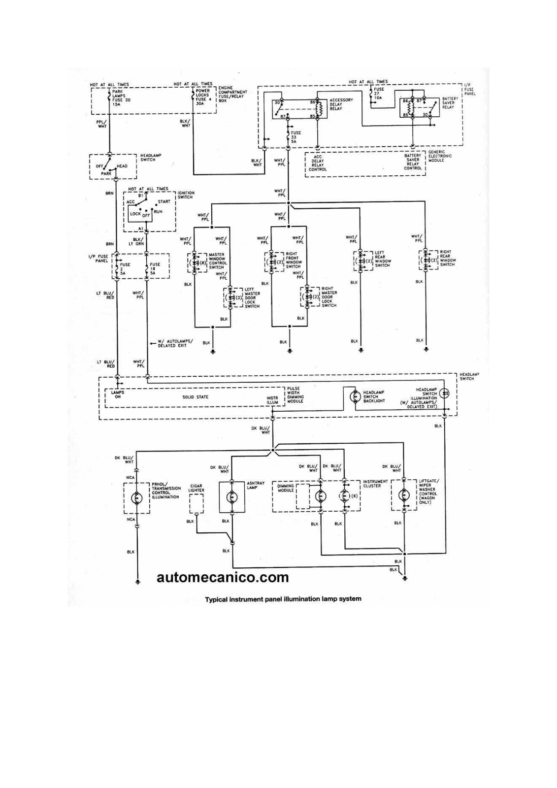 FORD Taurus 17-29 dtaur17 Diagram