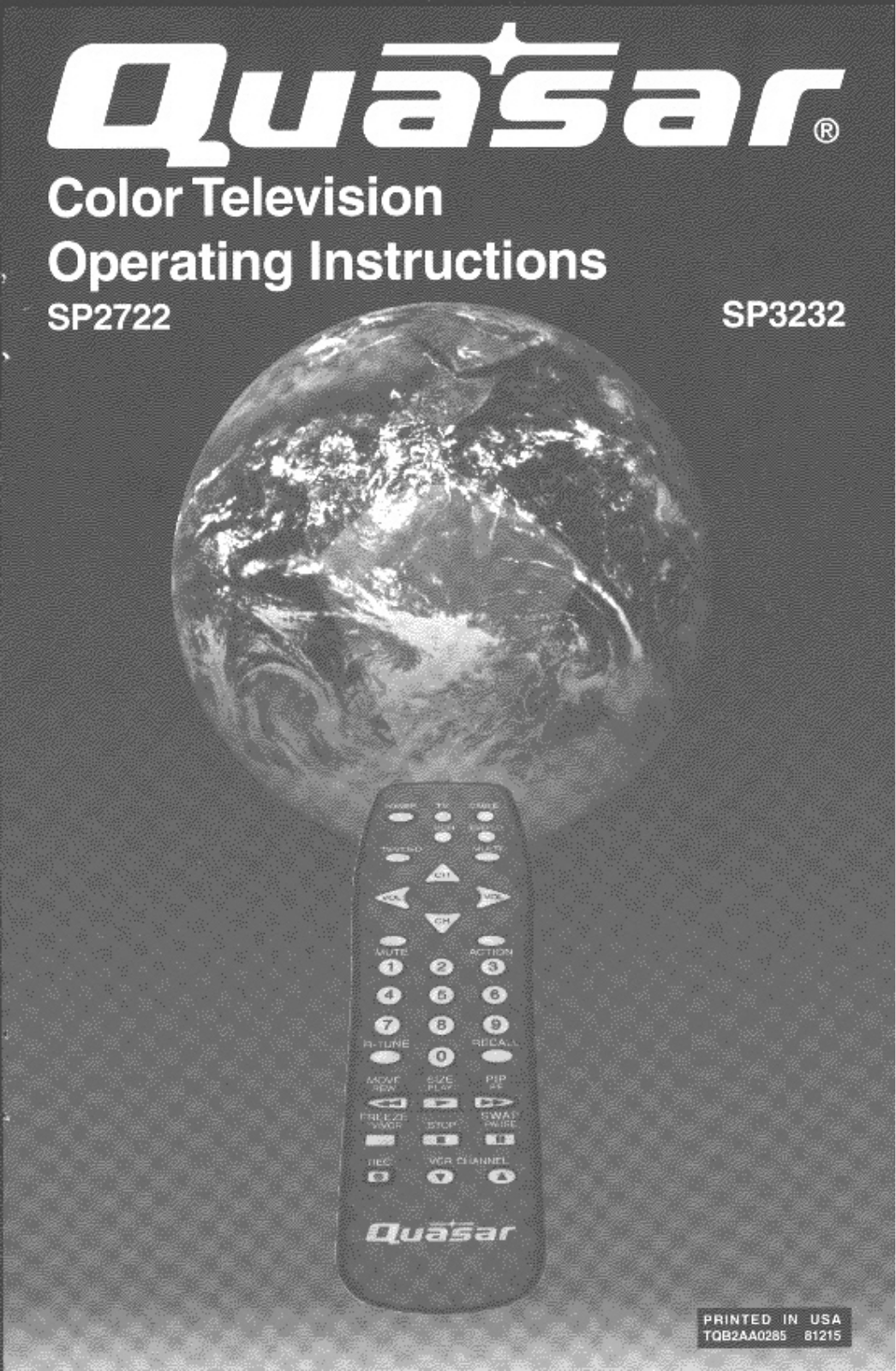 Panasonic SP3232A User Manual