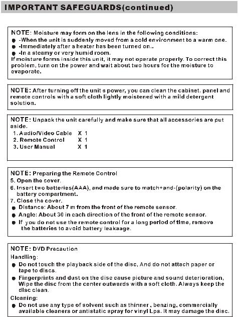 Denver DVH-1212 User Manual