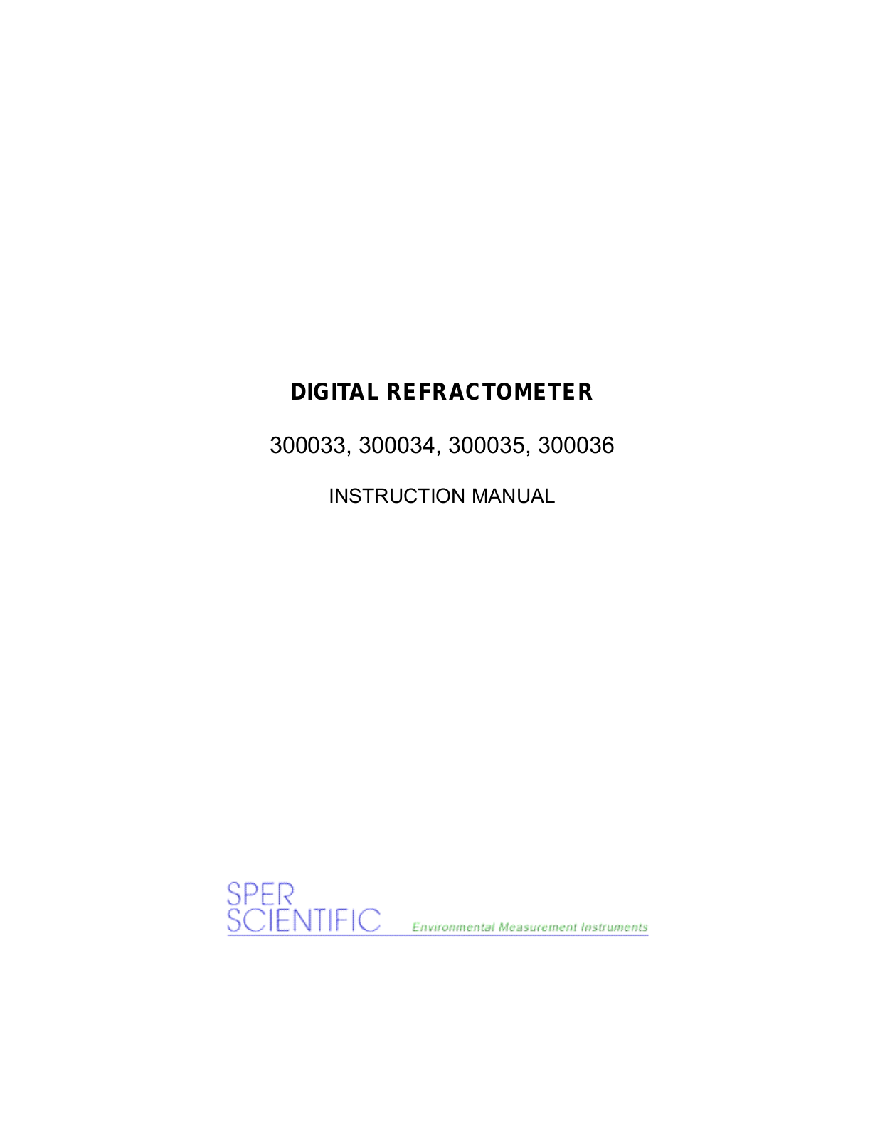 Sper Scientific 300036 User Manual - ManualMachine.com