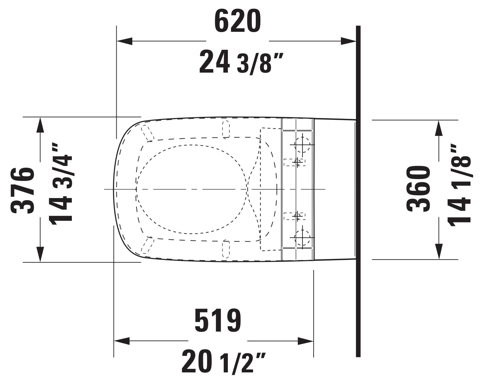 Duravit DRV1915 Dimensions - ManualMachine.com